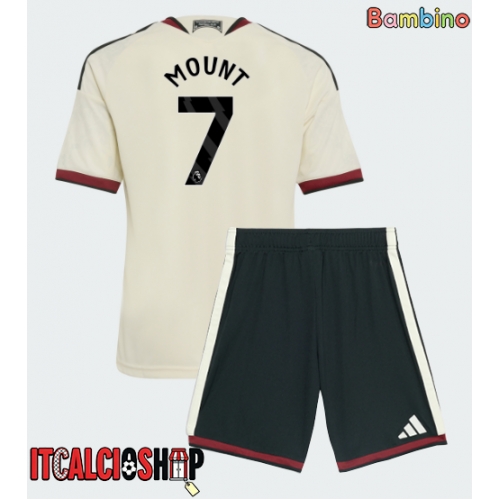 Manchester United Mason Mount #7 Terza Maglia Bambino 2026-27 Manica Corta (+ Pantaloni corti)
